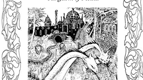 A drawing of the 2 headed dragon Degralescence, copied from Michael Casey's 2017 presentation, see notes for citation.