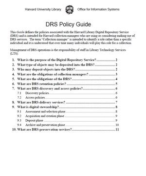 Image of DRS Policy Guide, version 2.6