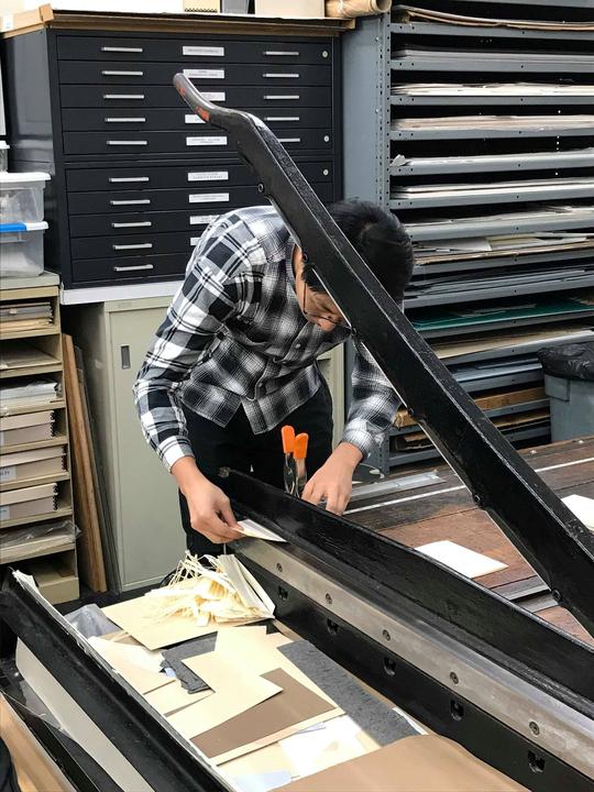 The Board shear is the favorite tool.