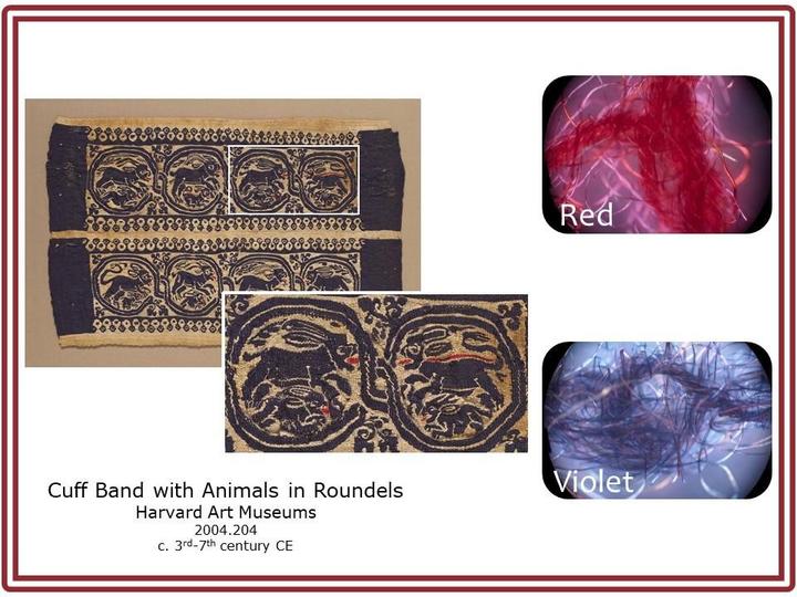 Cuff band with animals in roundels