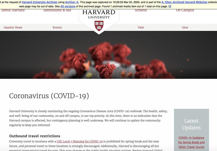 Archived website