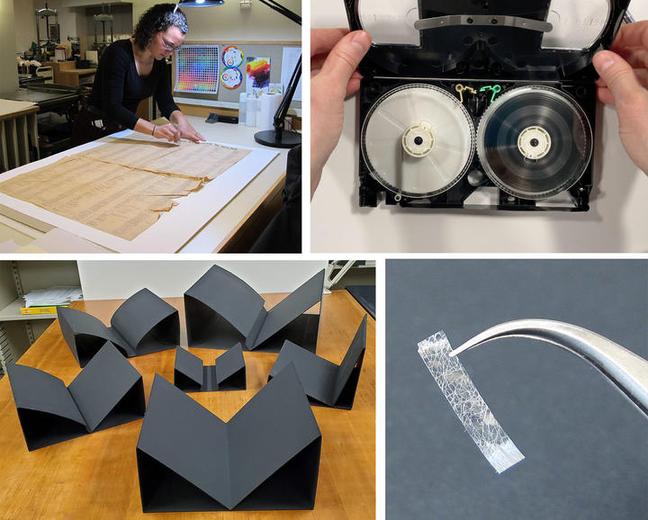 Four images of preservation activities that will be presented during the event.